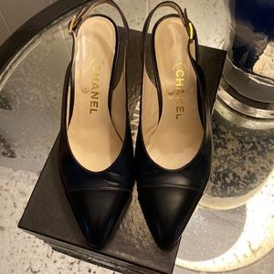 Chanel sling back pumps
